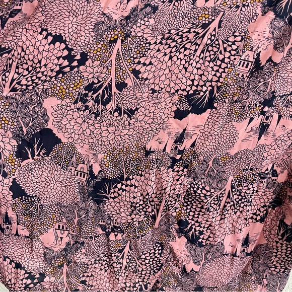 19 of 52 Conversations by Anthropologie Pink & Blue Button Down Bow Blouse - Picture 5 of 8